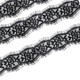 1.5" Black Lace Elasticated Trim - 3m